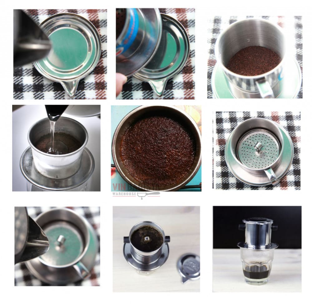 Steps to make filter coffee