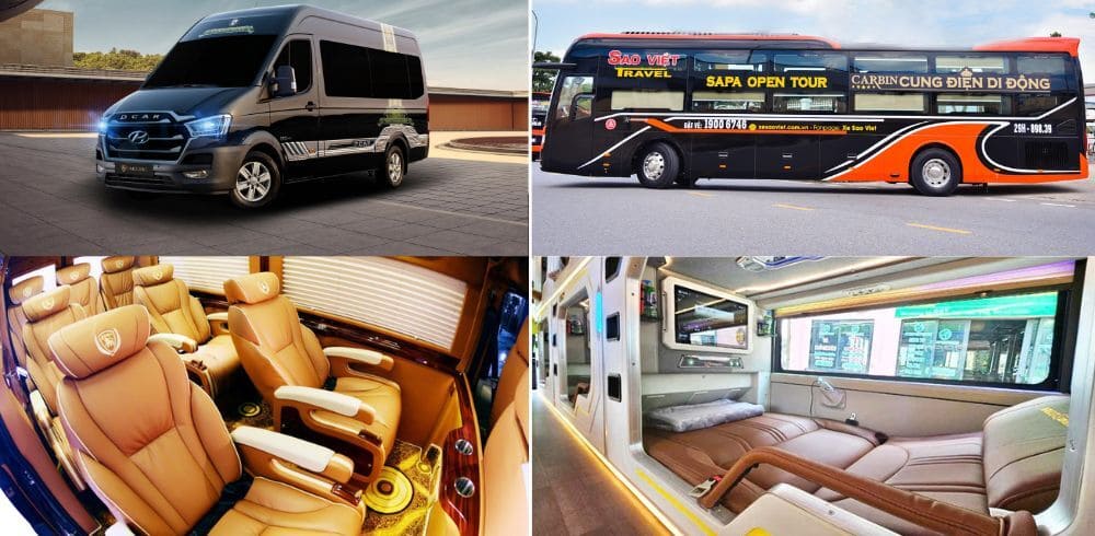 Comparison of sleeper bus and limousine from Hanoi to Sapa
