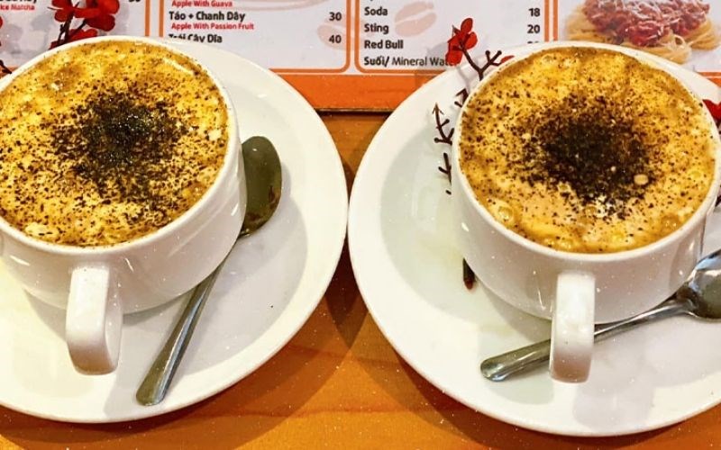 The result after making Hanoi Egg Coffee