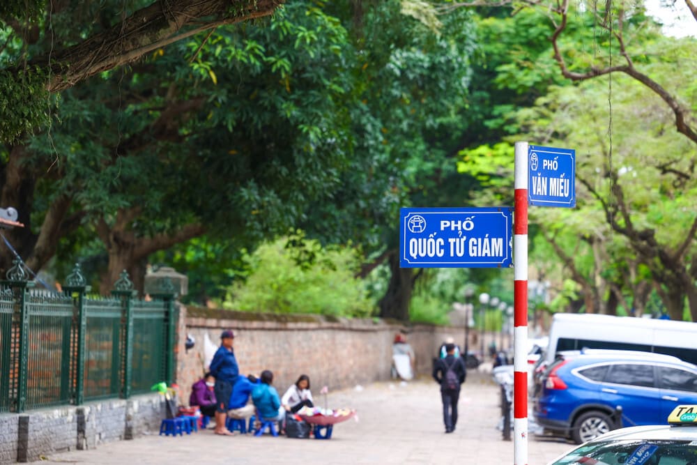 Temple of Literature Hanoi entrance on Quoc Tu Giam Street