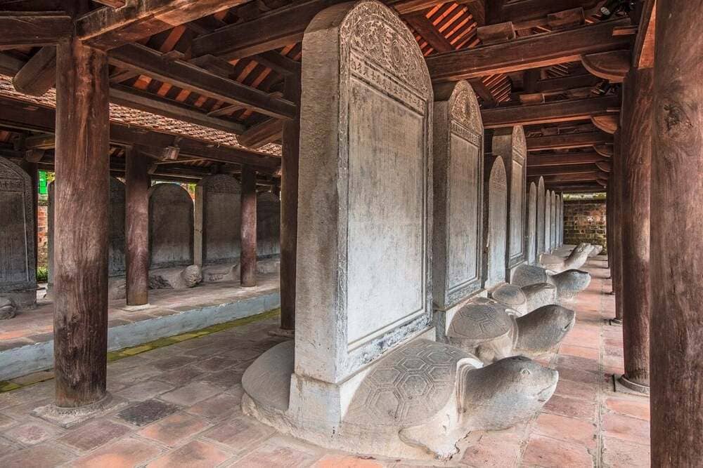 Doctoral steles at Temple of Literature Hanoi UNESCO heritage