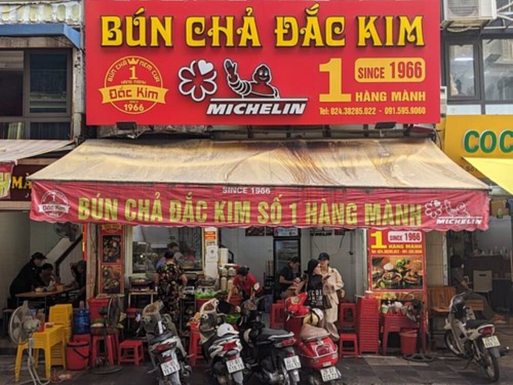 Bun cha Dac Kim - Top local spots for bun cha when exploring what to eat in Hanoi